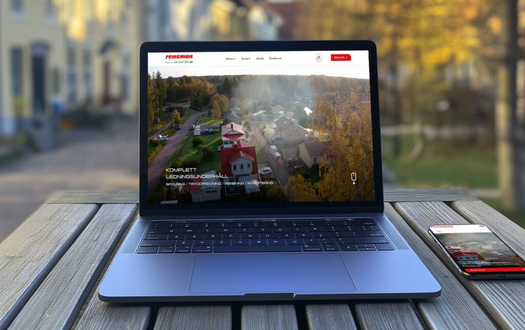 Premiär för nya rensman.se producerad av Kraner Webbdesign - kraner.se