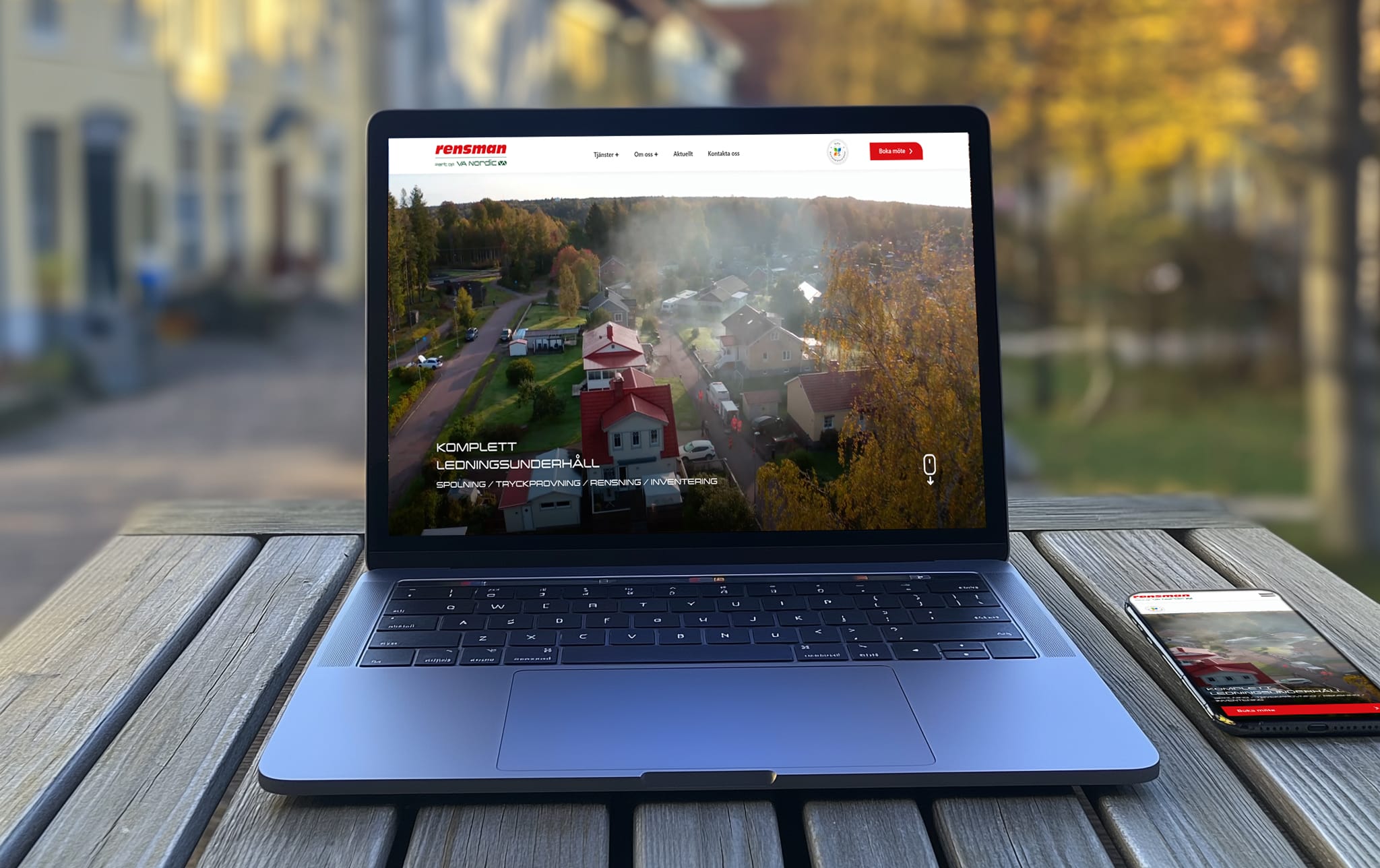 Premiär för nya rensman.se producerad av Kraner Webbdesign - kraner.se